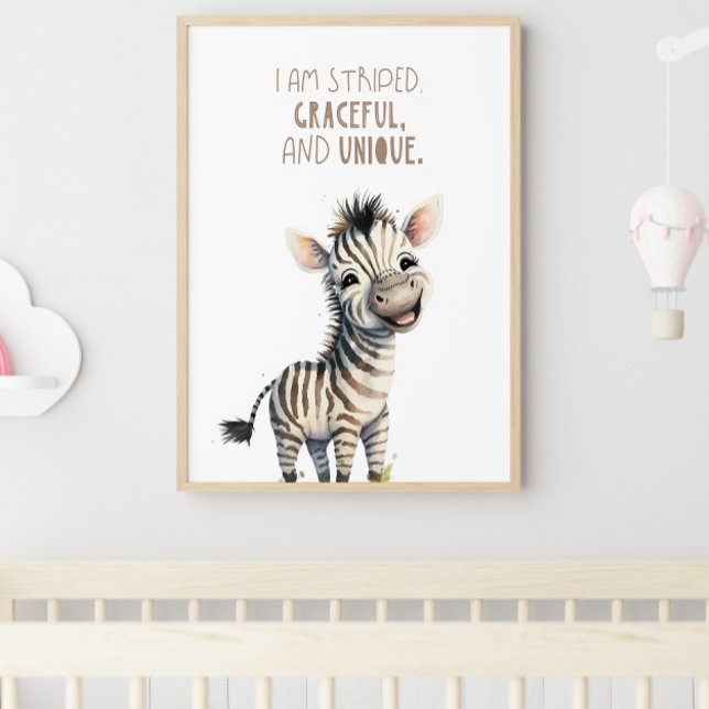 Zebra, Nursery Decor, Wall Art, Safari Nursery Framed Art (Creator Uploaded)