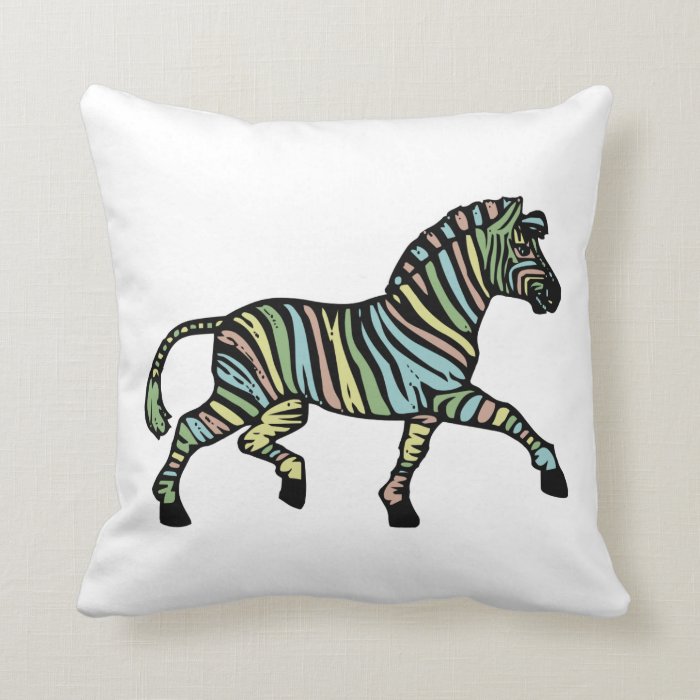Zebra of a different color pillows