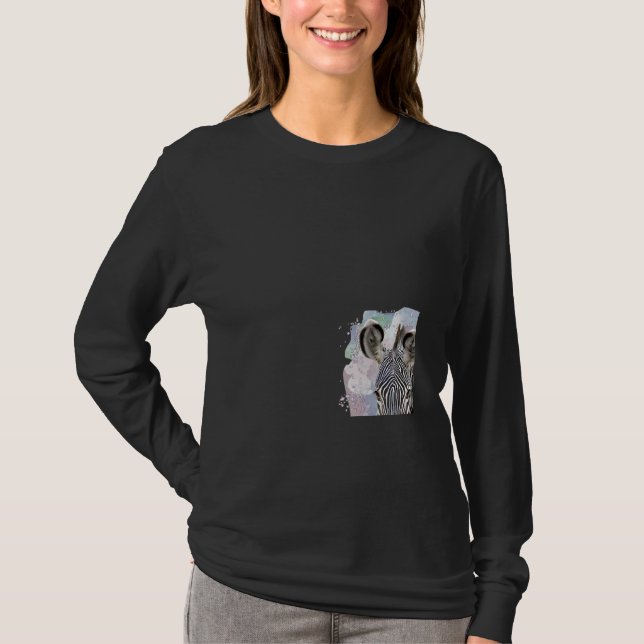 Zebra On Safari In Kenyaafrica T-Shirt (Front)