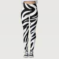 Zebra One Classic Animal Print Fashion Leggings