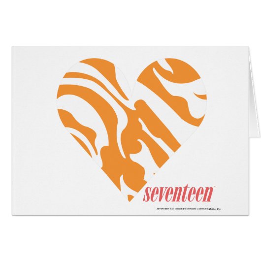 Zebra Orange 2 Cards (Front Horizontal)