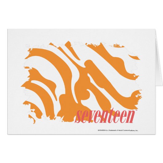 Zebra Orange 4 Cards (Front Horizontal)