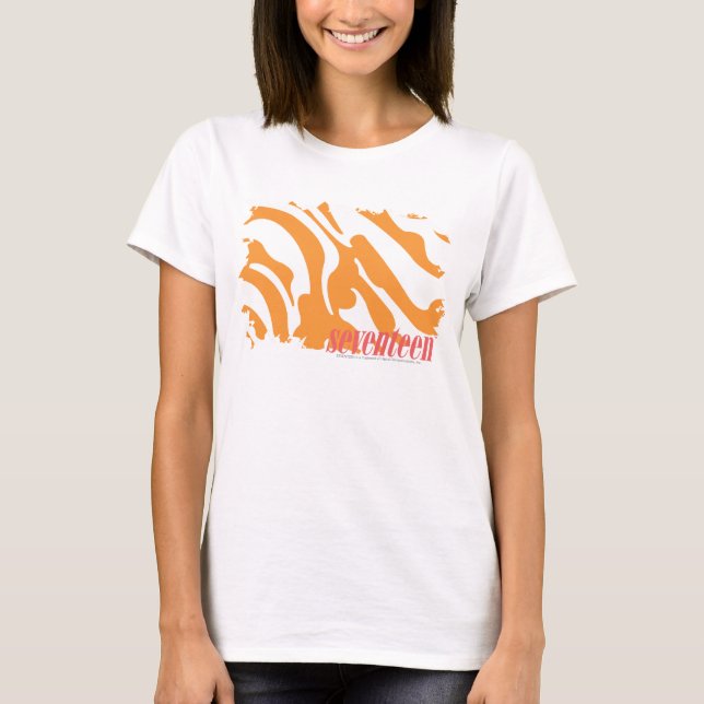 Zebra Orange 4 T-Shirt (Front)