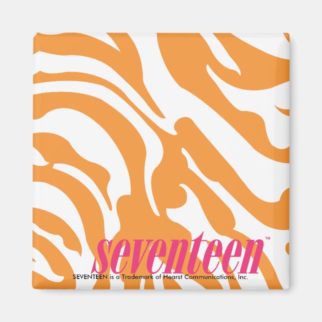 Zebra Orange Magnet (Front)
