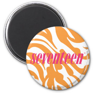 Zebra Orange Magnet