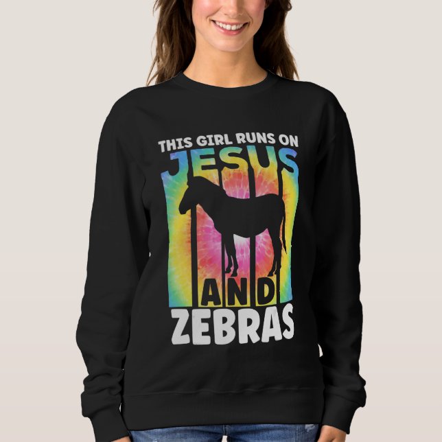 Zebra Outfit for Zebra Lovers for Women Girls_2 Sweatshirt (Front)