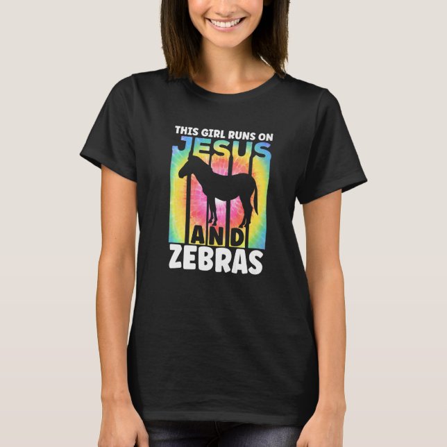 Zebra Outfit for Zebra Lovers for Women Girls Prem T-Shirt (Front)
