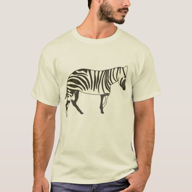 Zebra painting, animal wildlife t shirts (Front)