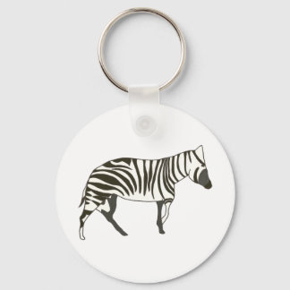 Zebra painting, wildlife art keychains