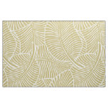 Zebra Palm Hawaiian Tropical Khaki and Cream Fabric