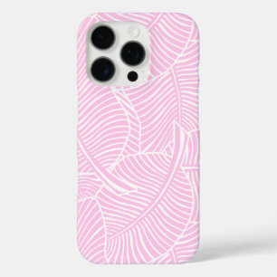 Zebra Palm Hawaiian Tropical Pink iPhone 16 Pro Case