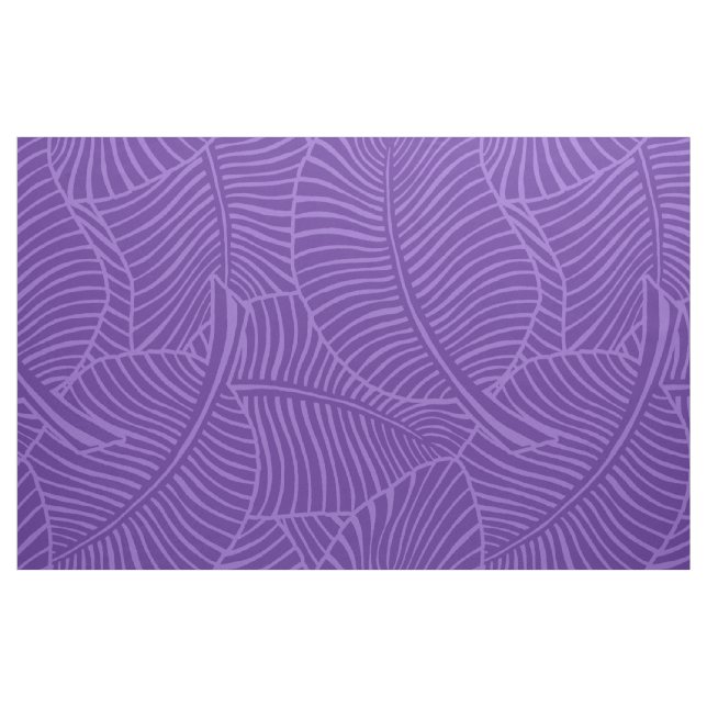 Zebra Palm Hawaiian Tropical Purple Fabric (Fat Quarter)