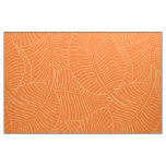 Zebra Palm Hawaiian Tropical Tangerine Fabric