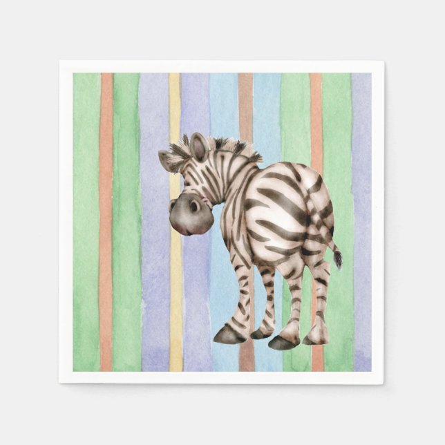 Zebra Paper Napkins (Front)