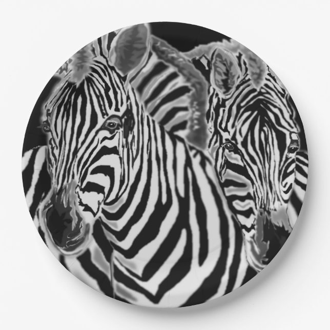 Zebra Paper Plates (Front)