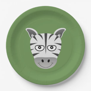 Zebra Paper Plates
