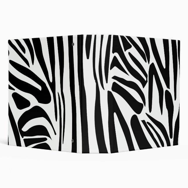 Zebra pattern 3 ring binder (Background)