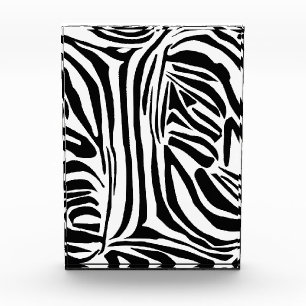 Zebra pattern acrylic award