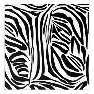 Zebra pattern acrylic print