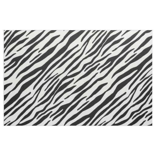 zebra pattern animal print black and white fabric