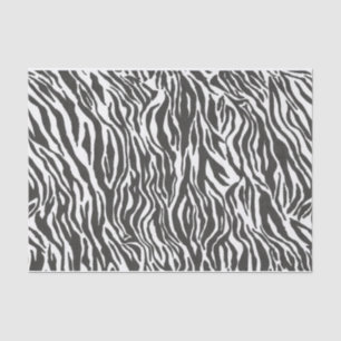 Zebra pattern Animal print Black and white Stripes Tissue Paper