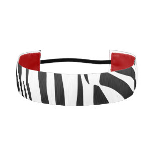 Zebra pattern athletic headband