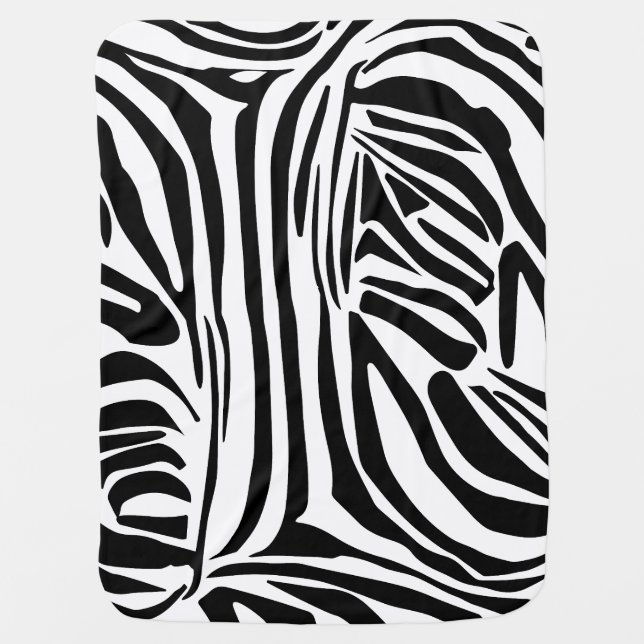 Zebra pattern baby blanket (Front)