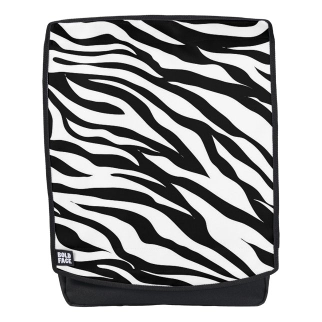 Zebra Pattern Backpack (Front)