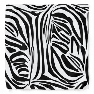 Zebra pattern bandana