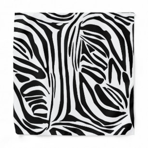 Zebra pattern bandana
