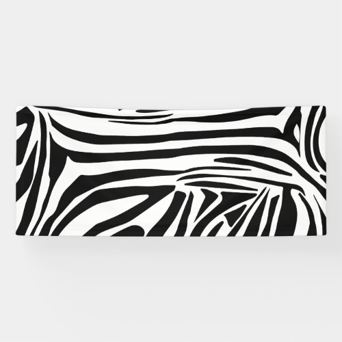 Zebra pattern banner