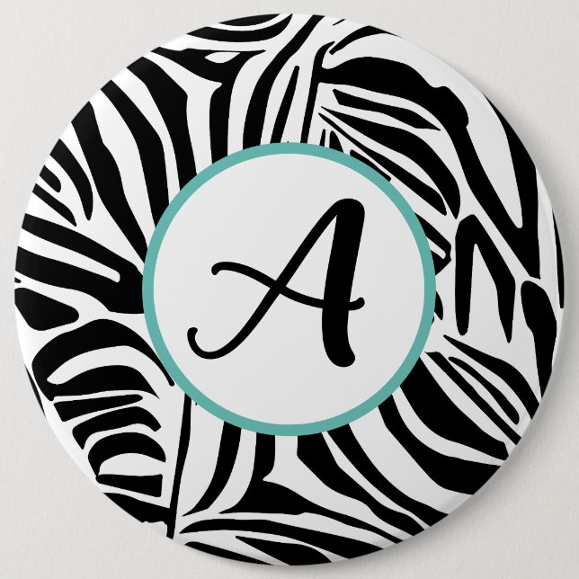 Zebra Pattern Button (Front)