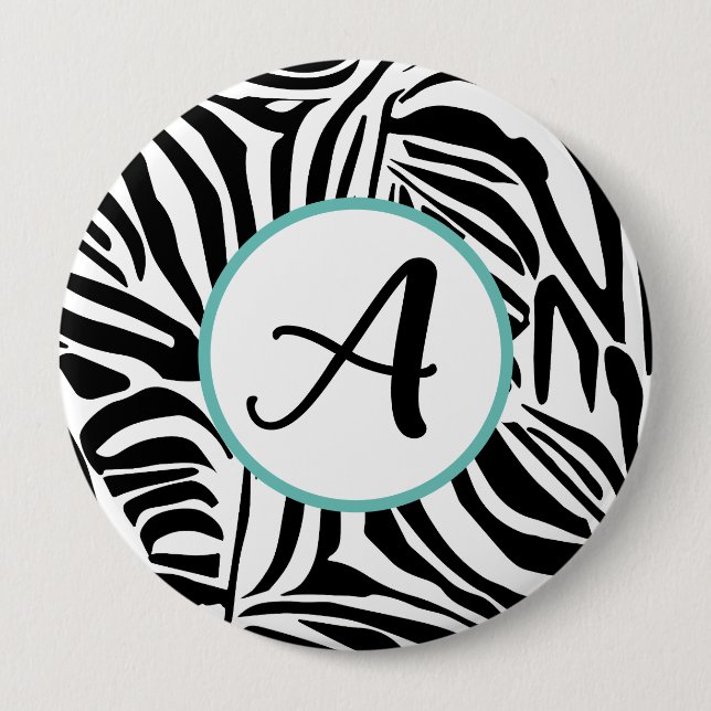 Zebra Pattern Button (Front)