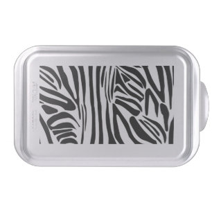 Zebra pattern cake pan