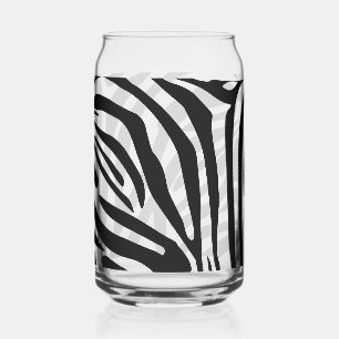 Zebra pattern can glass