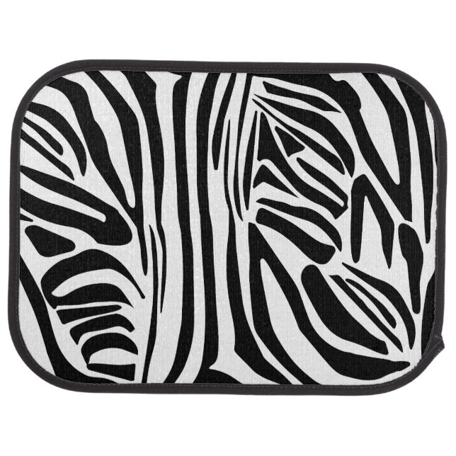 Zebra pattern car floor mat (Rear)