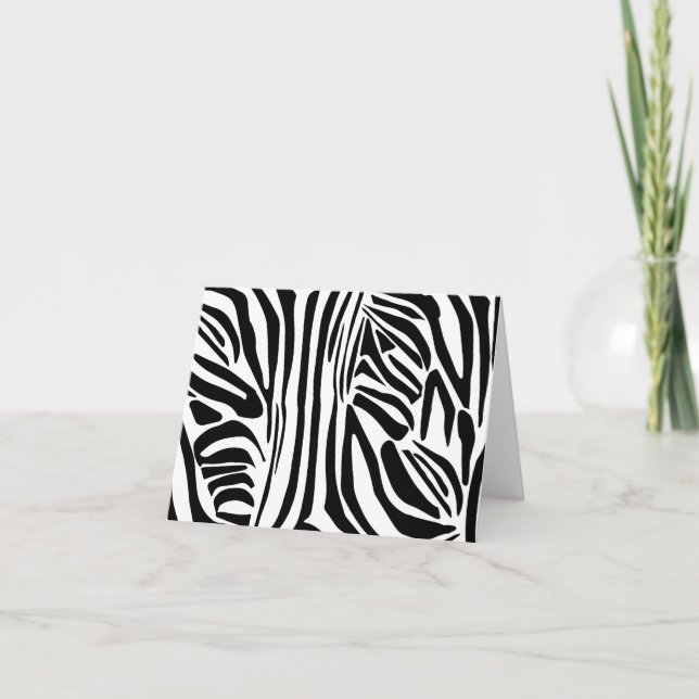 Zebra pattern card (Front)