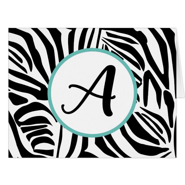 Zebra Pattern Cards (Front Horizontal)