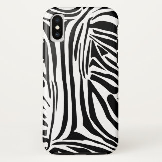 Zebra pattern iPhone XS case