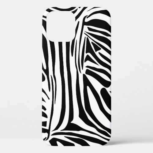 Zebra pattern iPhone 12 case