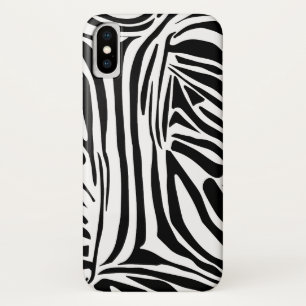 Zebra pattern iPhone x case