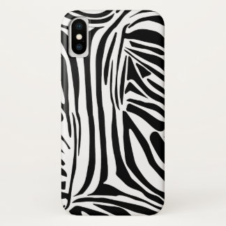 Zebra pattern iPhone x case