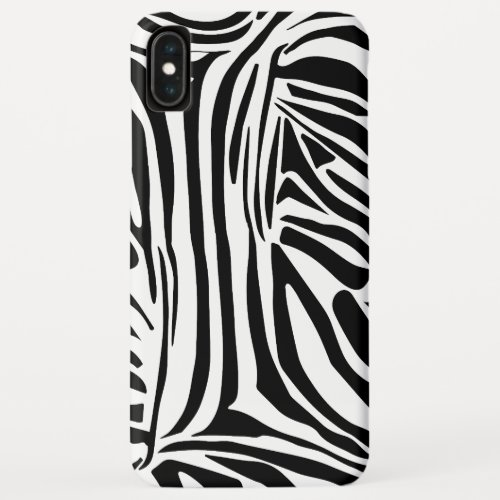 Zebra pattern iPhone XS max case