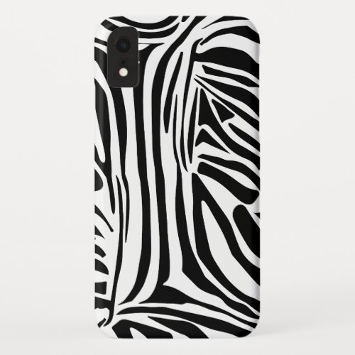 Zebra pattern iPhone XR case