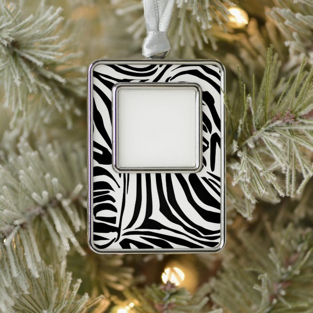 Zebra pattern christmas ornament (Tree)