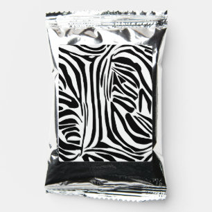Zebra pattern coffee drink mix