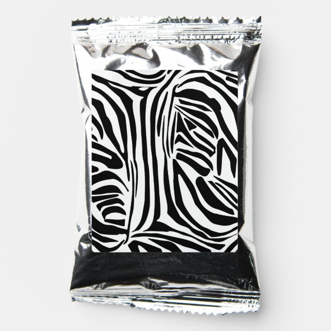 Zebra pattern coffee drink mix (Front)