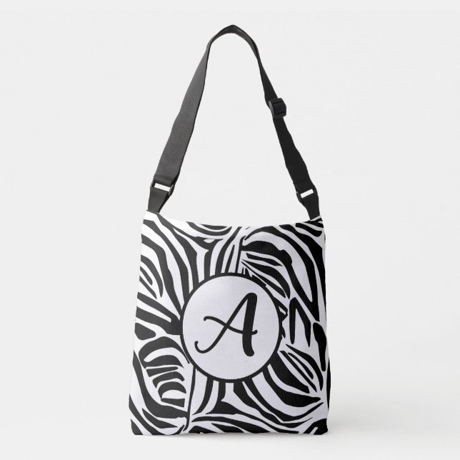 Zebra Pattern Crossbody Bag (Front)
