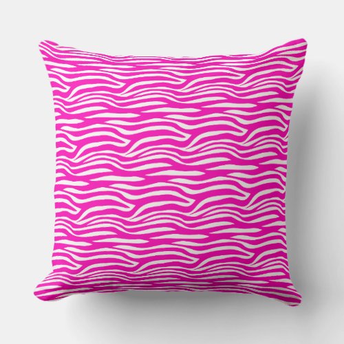 zebra Pattern Design Throw Pillow