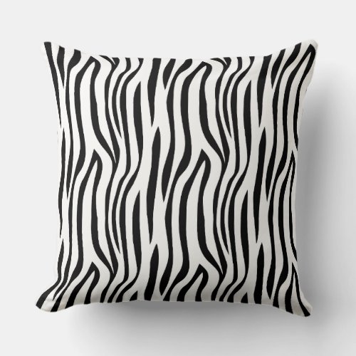 zebra Pattern Design Throw Pillow